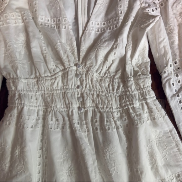 Yumi Kim Abigail Romper long sleeve white eyelet size XS - Picture 9 of 13